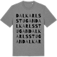 Mid Heather Gray t-shirt med Dalkarlsstugan ordlek t-shirt