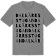 Mid Heather Gray t-shirt med Dalkärrsstugan ordlek t-shirt