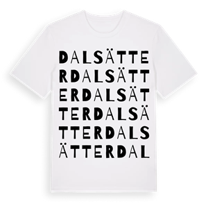 Dalsätter ordlek t-shirt – ekologisk bomull t-shirt från Pinshirt
