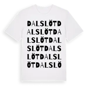 Dalslöt ordlek t-shirt – ekologisk bomull t-shirt från Pinshirt