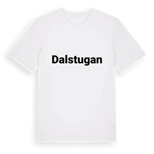 Dalstugan fetstil t-shirt – ekologisk bomull t-shirt från Pinshirt