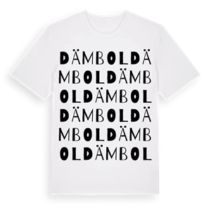 Dämbol ordlek t-shirt – ekologisk bomull t-shirt från Pinshirt