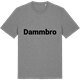 Mid Heather Gray t-shirt med Dammbro fetstil t-shirt