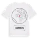 White t-shirt med Dammen t-shirt