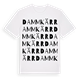 White t-shirt med Dammkärr ordlek t-shirt