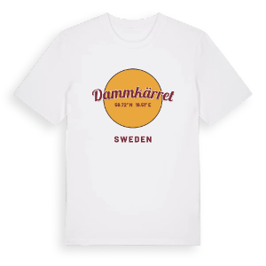 Dammkärret cirkel t-shirt – ekologisk bomull t-shirt från Pinshirt