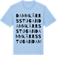 Blue Soul t-shirt med Dammkärrsstugan ordlek t-shirt