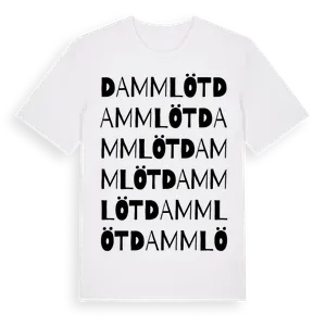Dammlöt ordlek t-shirt – ekologisk bomull t-shirt från Pinshirt