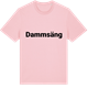 Pink Cotton t-shirt med Dammsäng fetstil t-shirt
