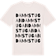 Vintage White t-shirt med Dammstugan ordlek t-shirt