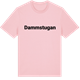 Pink Cotton t-shirt med Dammstugan fetstil t-shirt