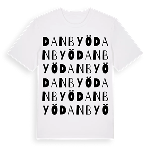 Danbyö ordlek t-shirt – ekologisk bomull t-shirt från Pinshirt