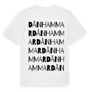 Dånhammar ordlek t-shirt – ekologisk bomull t-shirt från Pinshirt