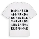 Danmark ordlek t-shirt