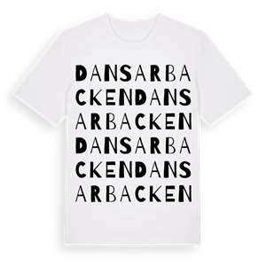Dansarbacken ordlek t-shirt – ekologisk bomull t-shirt från Pinshirt