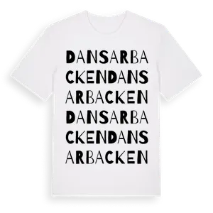 Dansarbacken ordlek t-shirt – ekologisk bomull t-shirt från Pinshirt