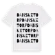 White t-shirt med Dansketorp ordlek t-shirt