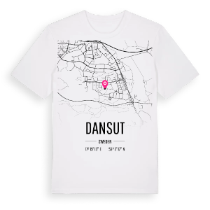 Dansut karta t-shirt – ekologisk bomull t-shirt från Pinshirt