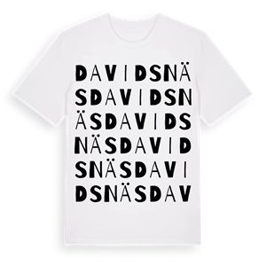 Davidsnäs ordlek t-shirt – ekologisk bomull t-shirt från Pinshirt