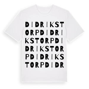 Didrikstorp ordlek t-shirt – ekologisk bomull t-shirt från Pinshirt