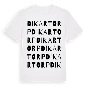 Dikartorp ordlek t-shirt – ekologisk bomull t-shirt från Pinshirt