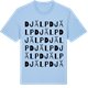 Blue Soul t-shirt med Djälp ordlek t-shirt