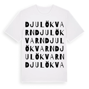 Djulö kvarn ordlek t-shirt – ekologisk bomull t-shirt från Pinshirt