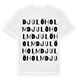 White t-shirt med Djulöholm ordlek t-shirt