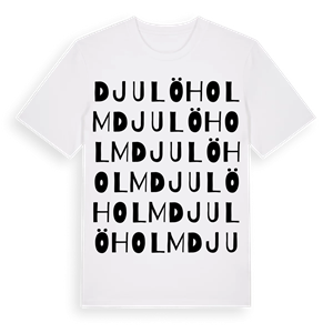 Djulöholm ordlek t-shirt – ekologisk bomull t-shirt från Pinshirt