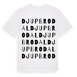 Djupbrodal ordlek t-shirt – ekologisk bomull t-shirt från Pinshirt