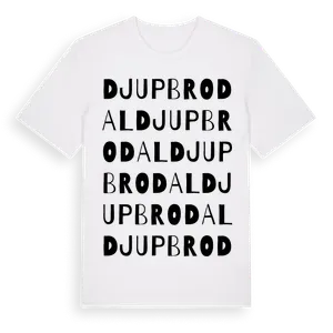 Djupbrodal ordlek t-shirt – ekologisk bomull t-shirt från Pinshirt
