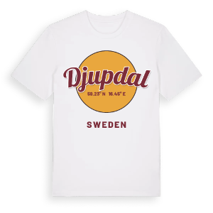 Djupdal cirkel t-shirt – ekologisk bomull t-shirt från Pinshirt