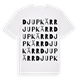 White t-shirt med Djupkärr ordlek t-shirt