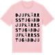 Pink Cotton t-shirt med Djupkärrsstugan ordlek t-shirt