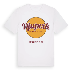 Djupvik cirkel t-shirt – ekologisk bomull t-shirt från Pinshirt