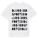 White t-shirt med Djurgårdsporten ordlek t-shirt