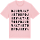 Pink Cotton t-shirt med Djurvaktartorp ordlek t-shirt