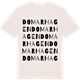 Vintage White t-shirt med Domarhagen ordlek t-shirt