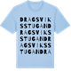 Blue Soul t-shirt med Dragsviksstugan ordlek t-shirt