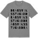 Mid Heather Gray t-shirt med Dragsviksstugan ordlek t-shirt
