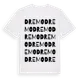 White t-shirt med Dremo ordlek t-shirt