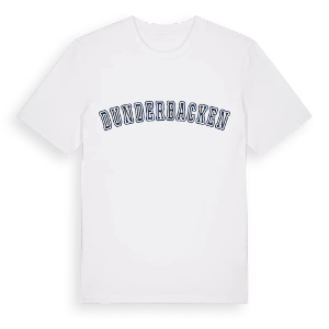 Dunderbacken college t-shirt – ekologisk bomull t-shirt från Pinshirt