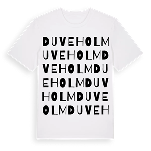Duveholm ordlek t-shirt – ekologisk bomull t-shirt från Pinshirt