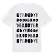 White t-shirt med Dybro ordlek t-shirt