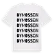 White t-shirt med Dymossen ordlek t-shirt