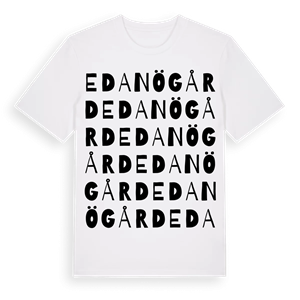 Edanögård ordlek t-shirt – ekologisk bomull t-shirt från Pinshirt