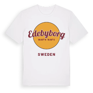 Edebyborg cirkel t-shirt – ekologisk bomull t-shirt från Pinshirt