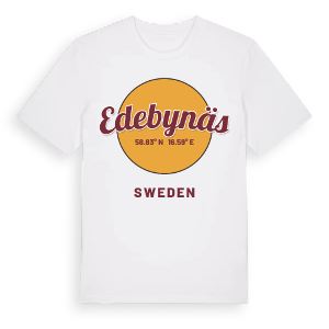 Edebynäs cirkel t-shirt – ekologisk bomull t-shirt från Pinshirt