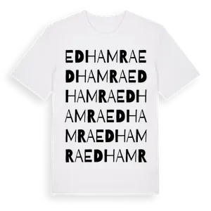 Edhamra ordlek t-shirt – ekologisk bomull t-shirt från Pinshirt