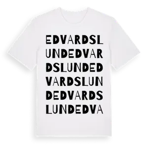 Edvardslund ordlek t-shirt – ekologisk bomull t-shirt från Pinshirt